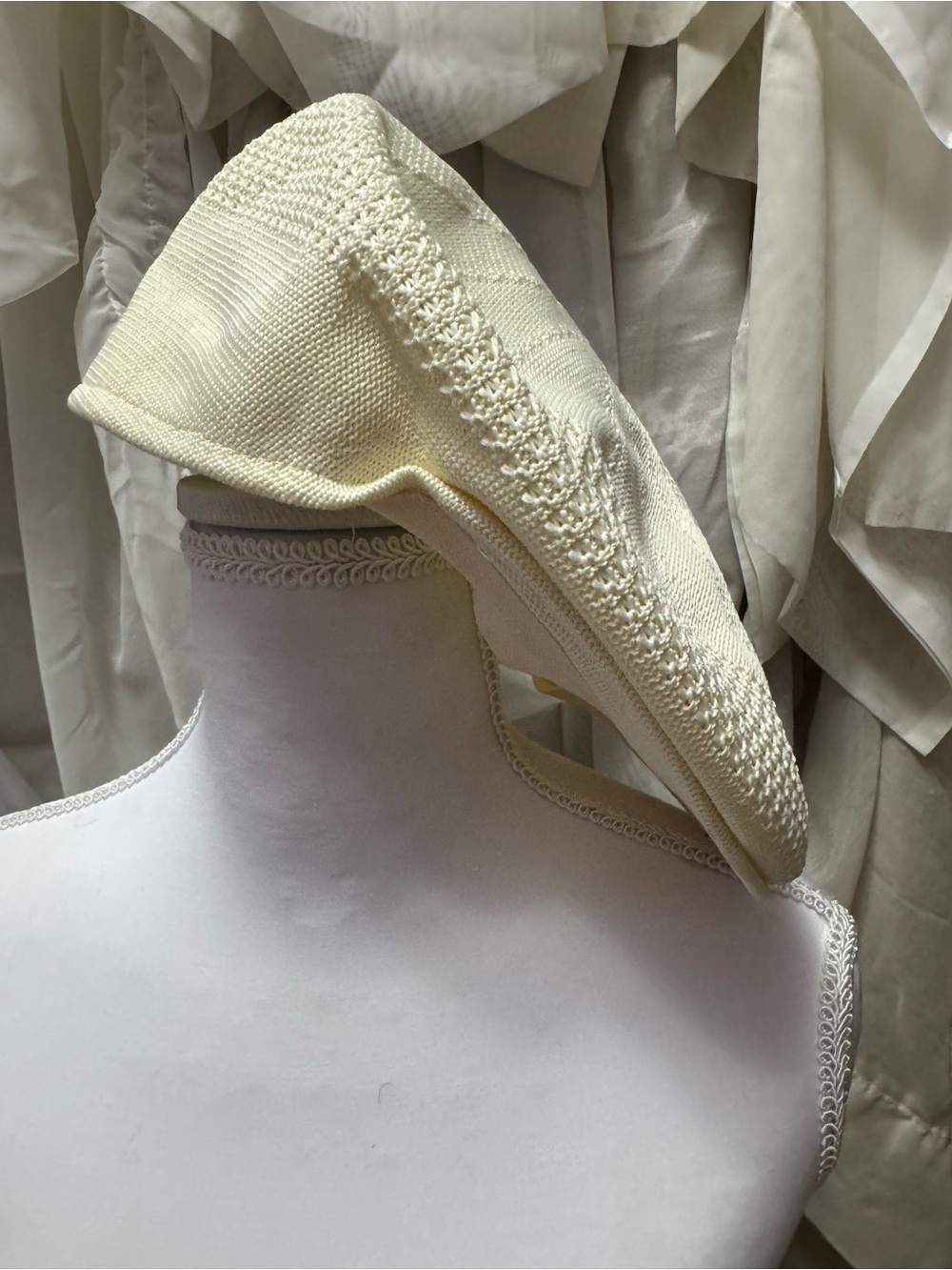 Cream Knit Cap for Men - Refined Casual Hat
